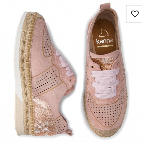 KANNA PINK IRIDESCENT Espadrille Sneakers - Picture 9 of 10